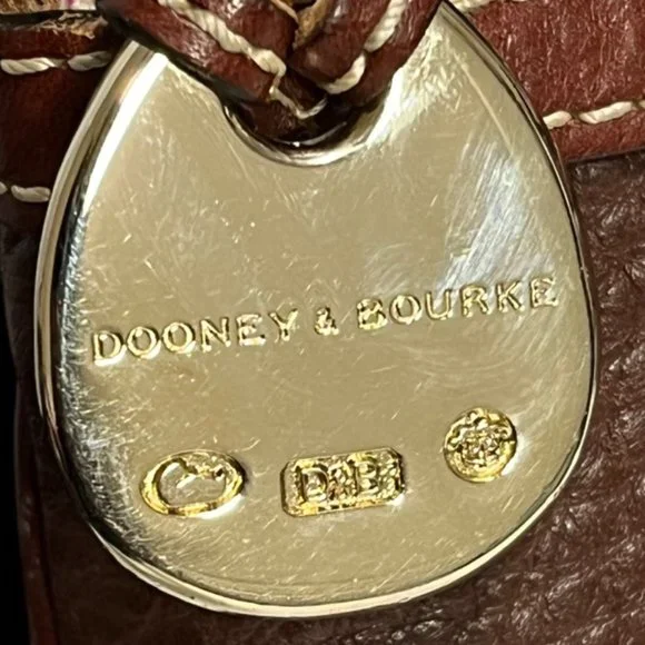 DOONEY & BOURKE Brown Pebble Leather Crossbody Bag - Picture 5 of 16